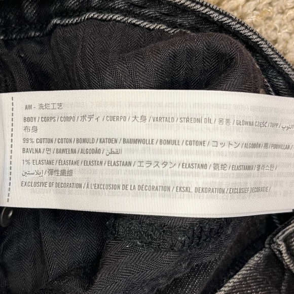 Abercrombie & Fitch Curve Love high rise Mom jeans black size 27 4 - Picture 8 of 12